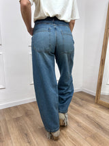 DENIM VITA ALTA WORK TINA BLU WASHED SUSY MIX