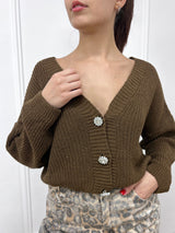 CARDIGAN CROP FILO BOTTONI GIOIELLO MORENA MORO SUSY MIX