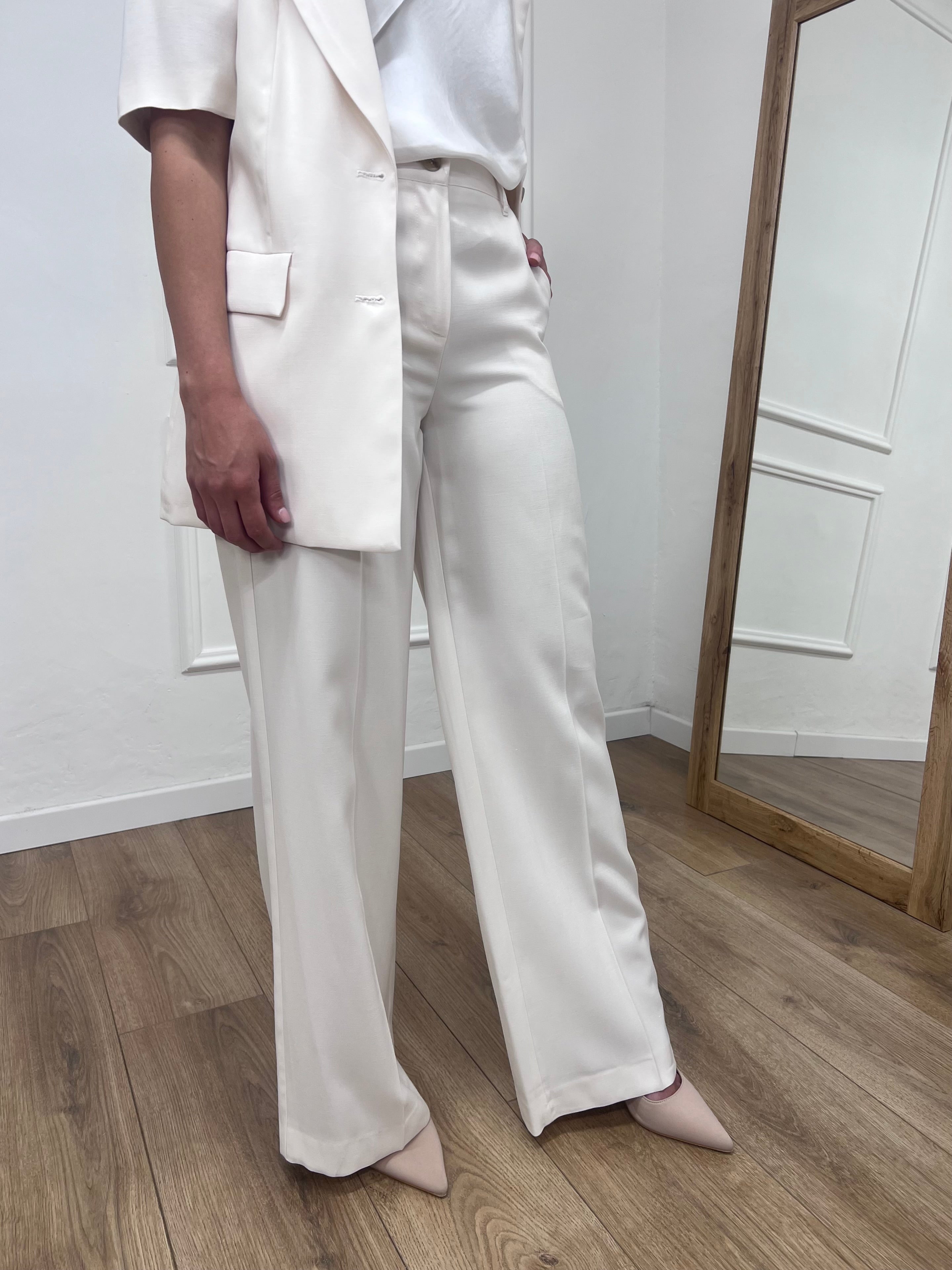 PANTALONE FULL LENGHT ORIANA LATTE SUSY MIX