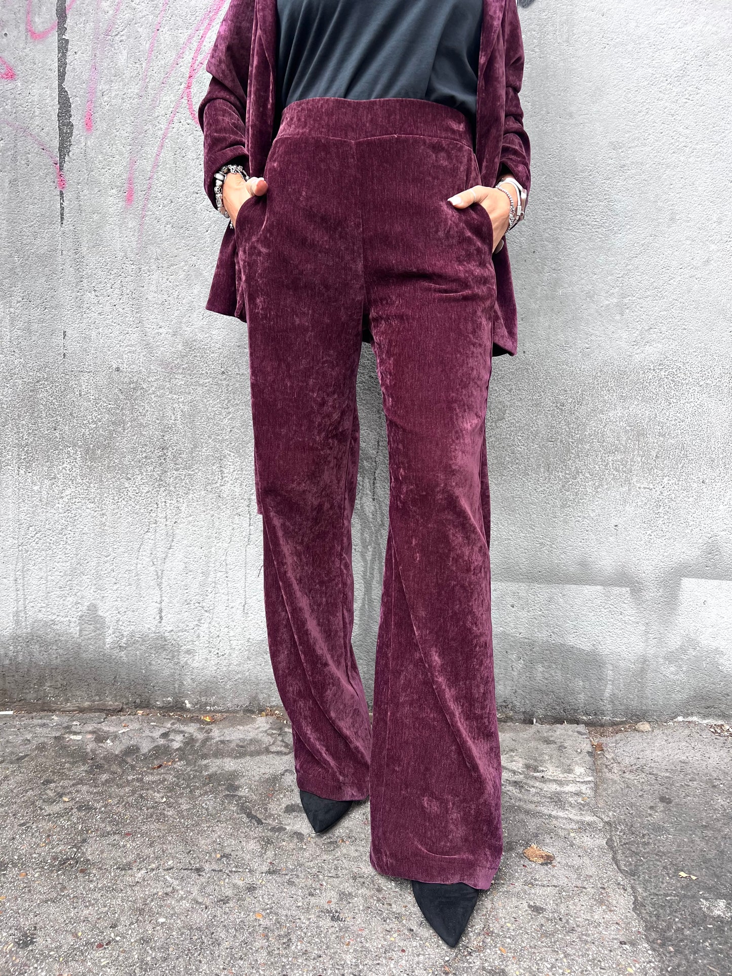 SUSY MIX COMPLETO GIACCA FUSCIACCA & PANT CINIGLIA VINO