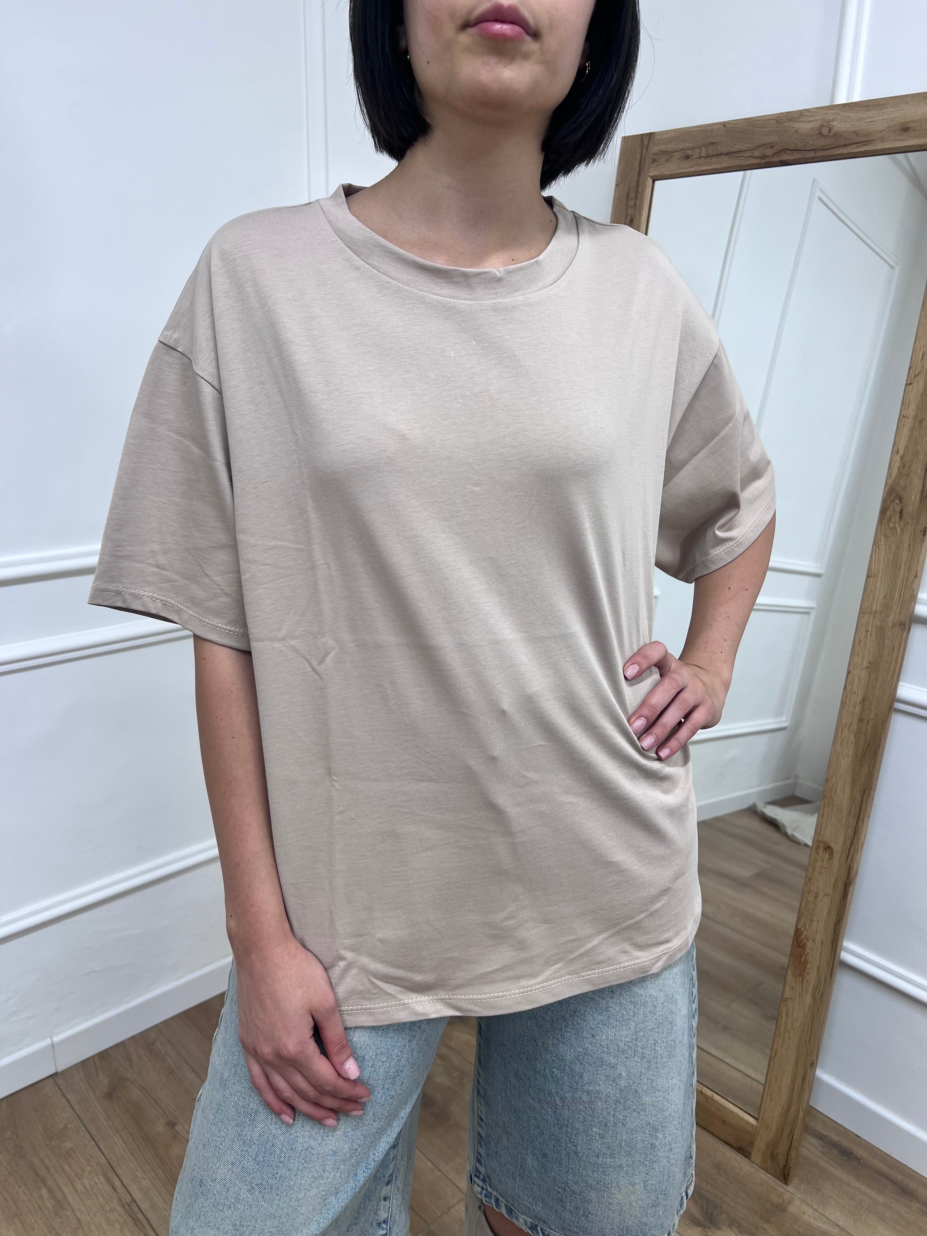 T-SHIRT M/C OVER BASIC NATALIA SABBIA SUSY MIX