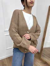 CARDIGAN FILO OVER TASCHE BENEDETTA CORDA SUSY MIX