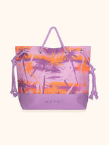 BORSA MARE MANICI CORDA FANTASIA ARANCIO