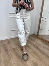 PANTALONE VITA ALTA OVETTO” CUORE” LATTE SUSY MIX