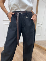 PANTALONE BALLON STELLINA CUPRO NERO SUSY MIX