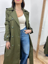 TRENCH LUNGO IRMA MILITARE SUSY MIX