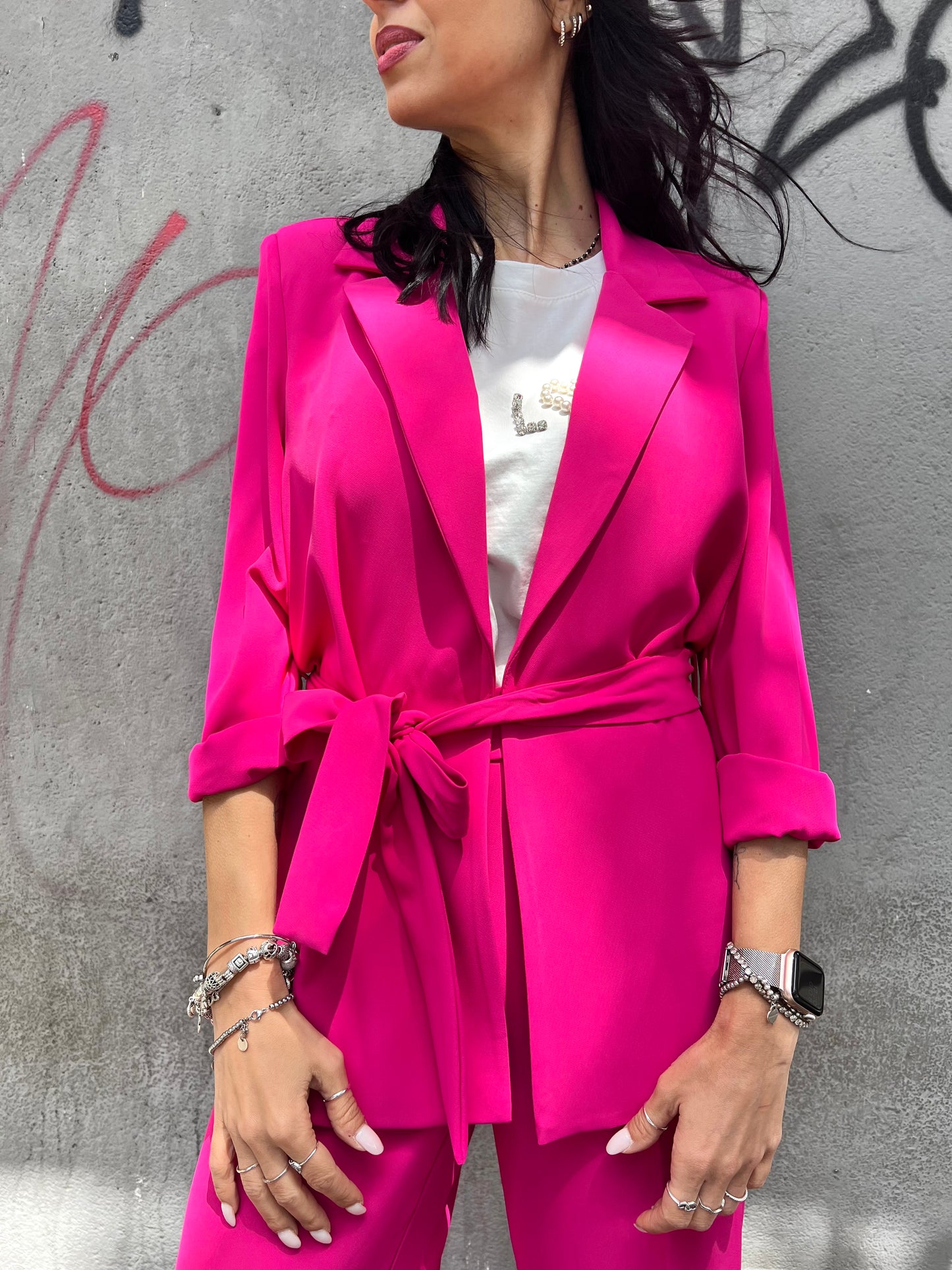 SUSY MIX COMPLETO GIACCA FUSCIACCA, PANTALONE FUCSIA