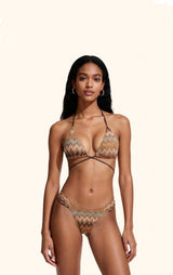 BIKINI TRIANGOLO ALTO E SLIP FISSO MULTICOLOR ME FUI