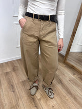 PANTALONE BALLON STELLINA TELA DENIM CAMEL SUSY MIX