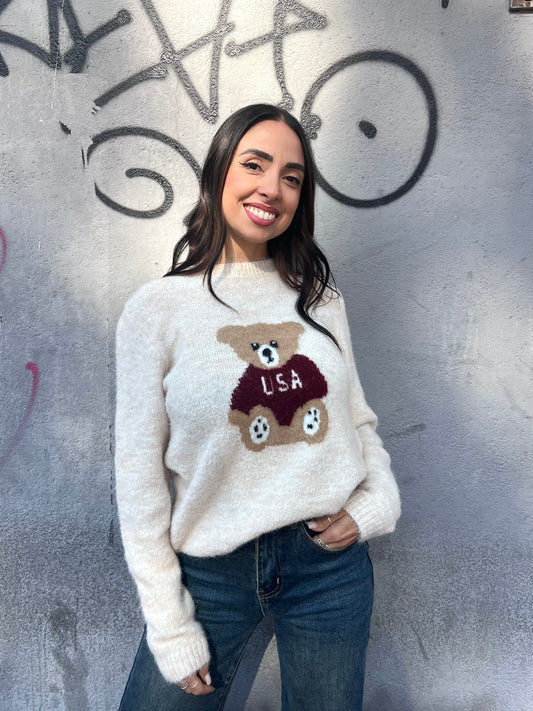 SUSY MIX MAGLIONCINO TEDDY TEO BURRO