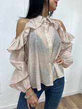 BLUSA CUT OUT ROUCHES ALENA CIPRIA SUSY MIX