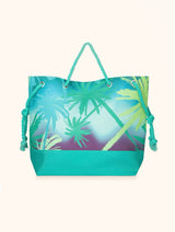 BORSA MARE MANICI CORDA FANTASIA VERDE ME FUI