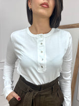 MAGLIA SERAFINO M/LUNGA LATTE SUSY MIX