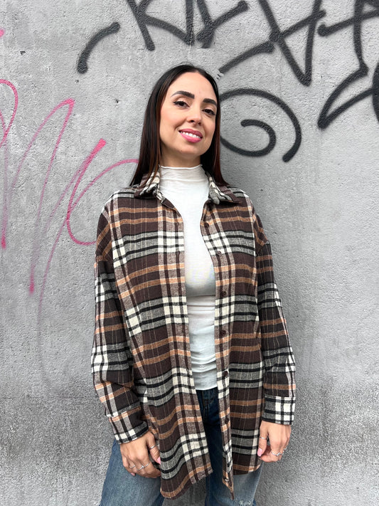 SUSY MIX CAMICIA FLANELLA CHECK MARTINA MORO