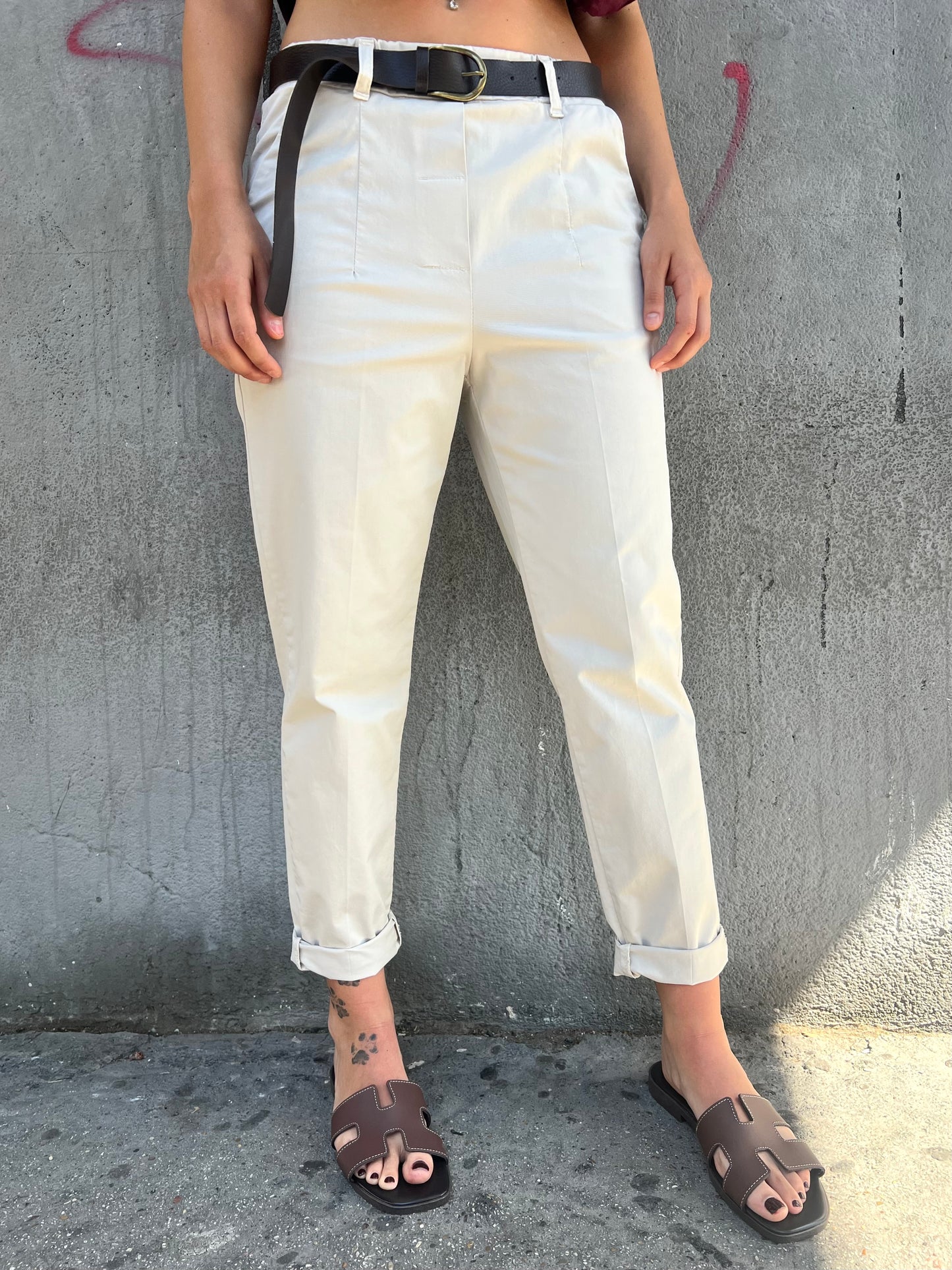 SUSY MIX PANTALONE CHINO GABRIELLA BURRO