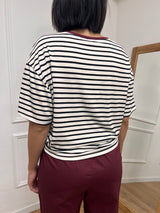 T-SHIRT SCATOLA RIGATA TASCA A TOPPA ELIA INDIA SUSY MIX