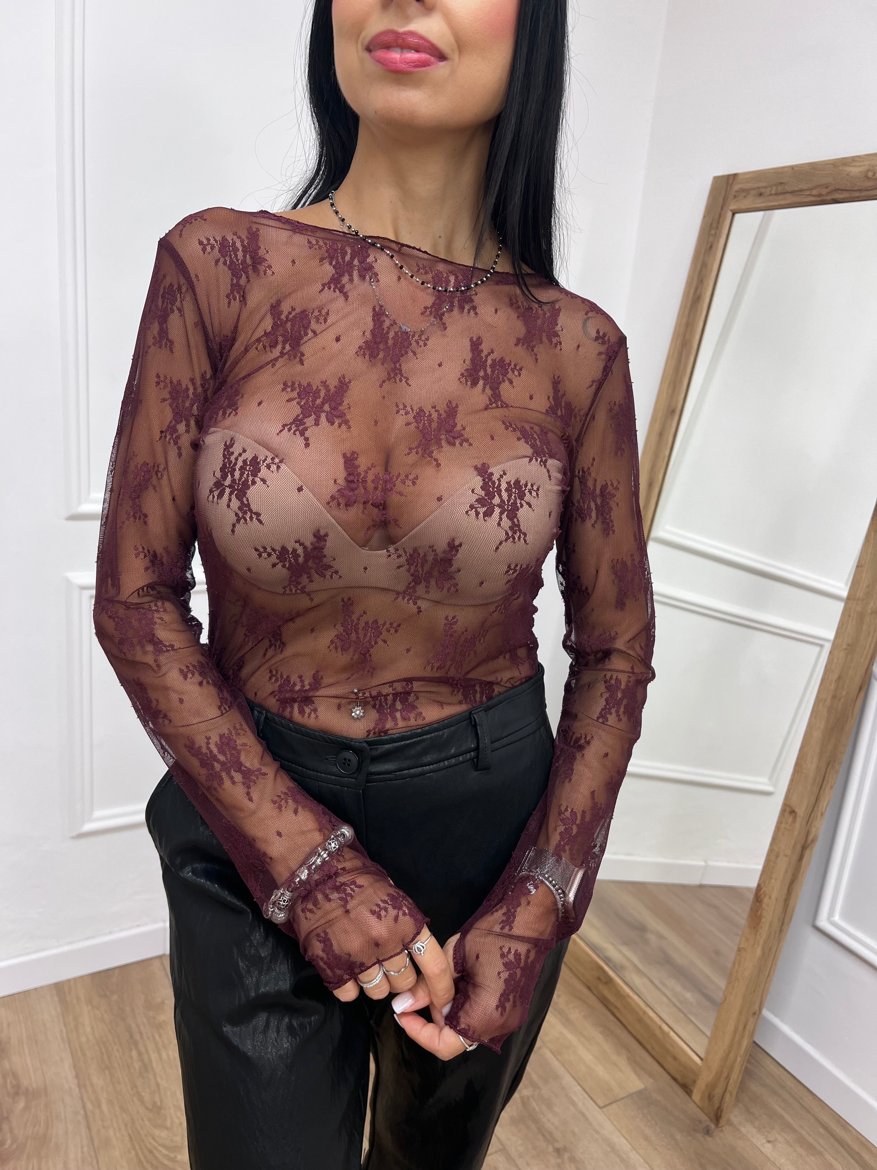 MAGLIA PIZZO MANICOTTI ROBERTA BAROLO SUSY MIX