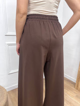 PANTALONE PALAZZO PUNTO MILANO CIOCCOLATO MOTEL