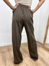 PANTALONE FULL LENGHT GESSATO MINA MORO SISY MIX