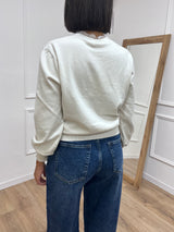 CARDIGAN SCOLLO V PROFILO PIZZO IDA BURRO SUSY MIX