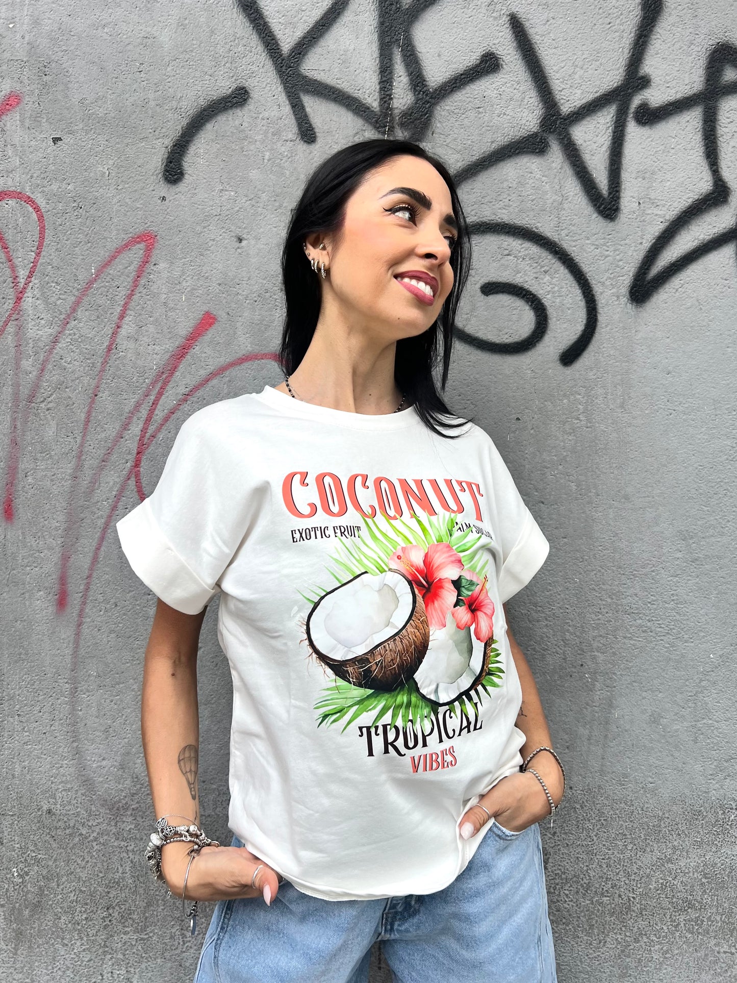 SUSY MIX T-SHIRT SCATOLA COCCO LATTE