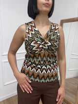 TOP CROCHET SCOLLO INCROCIO MISSONI SUSY MIX