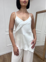 CANOTTA SATIN ASIMMETRICA IRMA LATTE SUSY MIX