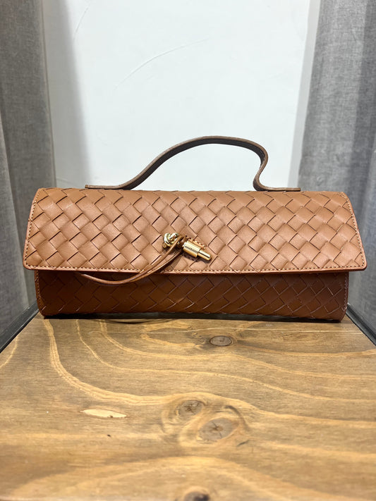 BORSA BAGUETTE VERA PELLE BOTTEGA CUOIO