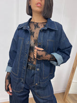 GIUBBINO DENIM SCATOLA BLU ZERO SUSY MIX
