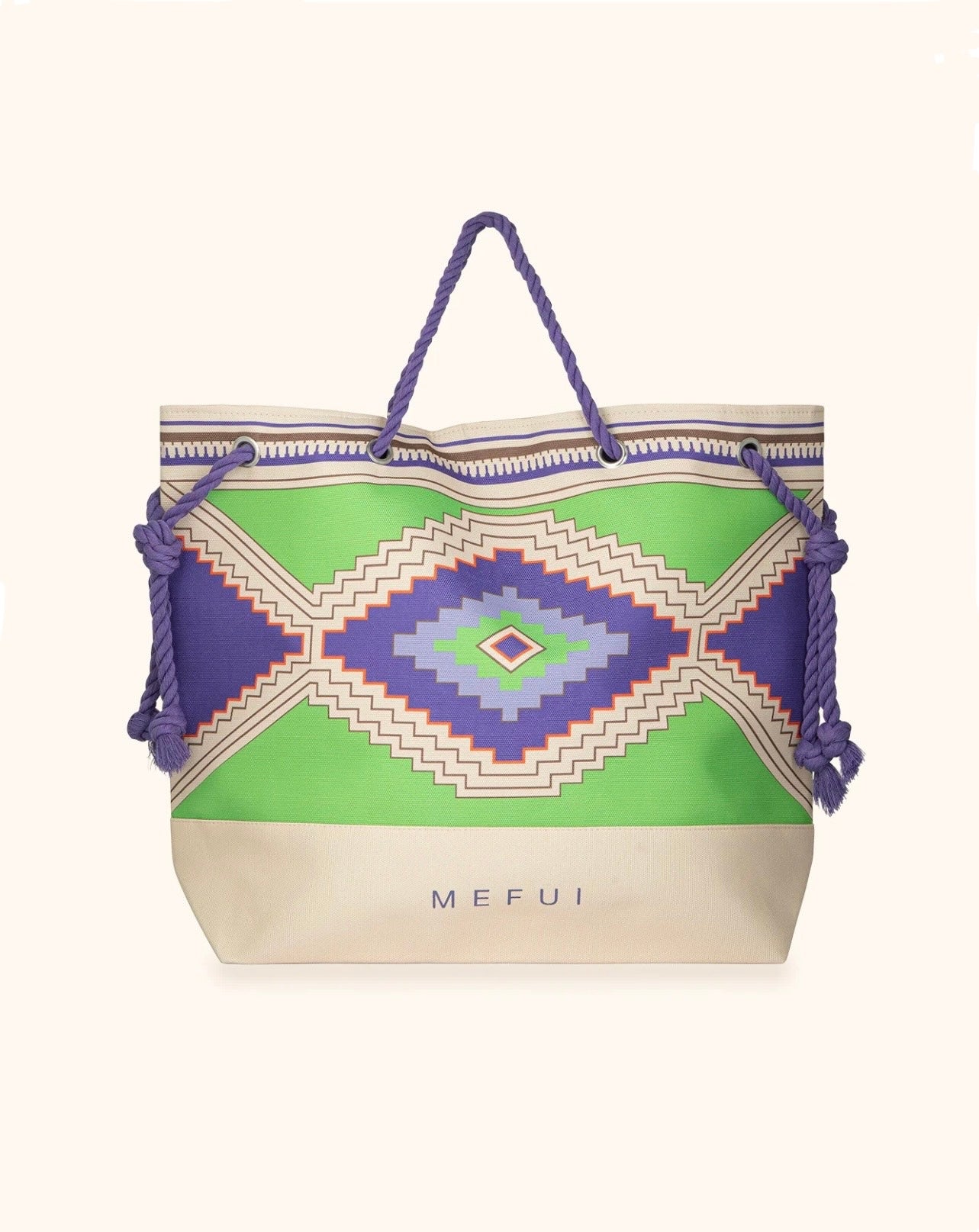 BORSA MARE MANICI CORDA FANTASIA VIOLA