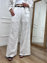 PANTALONE PALAZZO SANGALLO PATTY LATTE SUSY MIX