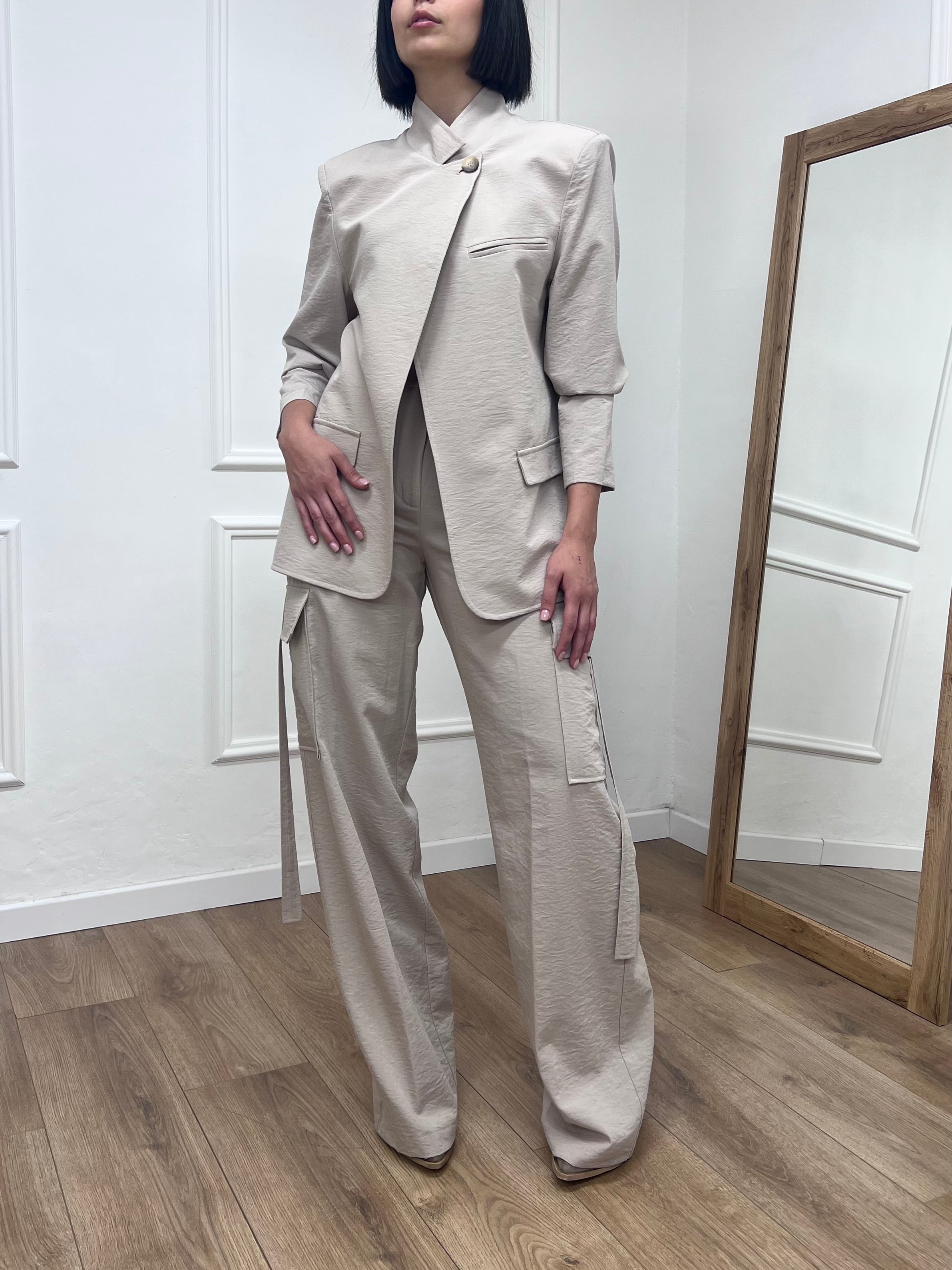 PANTALONE CARGO VITA REGOLARE ILA SABBIA SUSY MIX