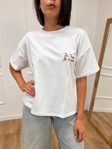 T-SHIRT M/C GIROCOLLO ST. TROPEZ BIANCO MOTEL