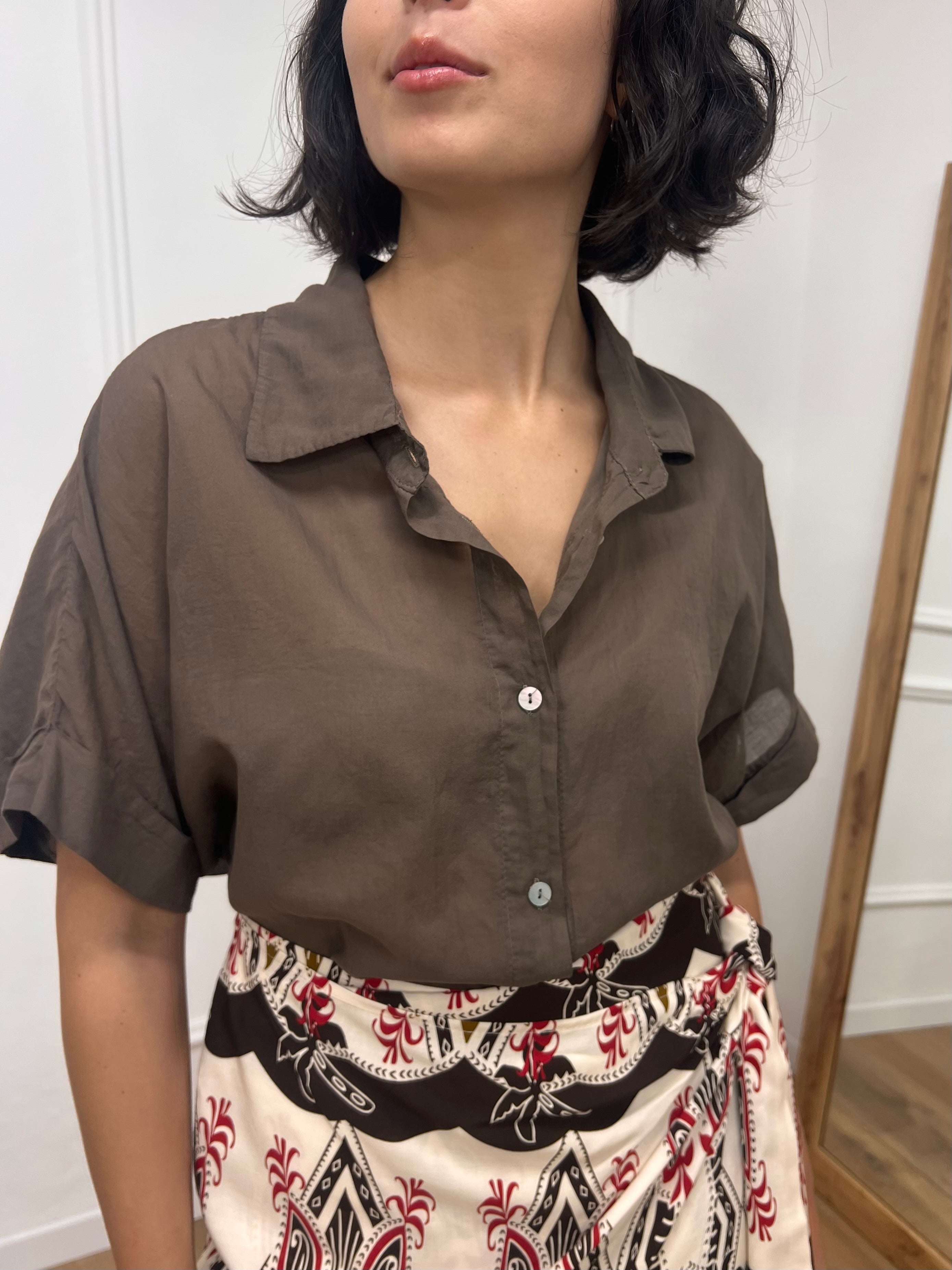 CAMICIA LUNGA MUSSOLA M/C BOTTONI JALE MORO SUSY MIX