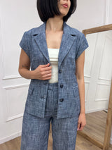 GIACCA M/ALETTA AVVITATA BOTTONI NORA DENIM MOTEL