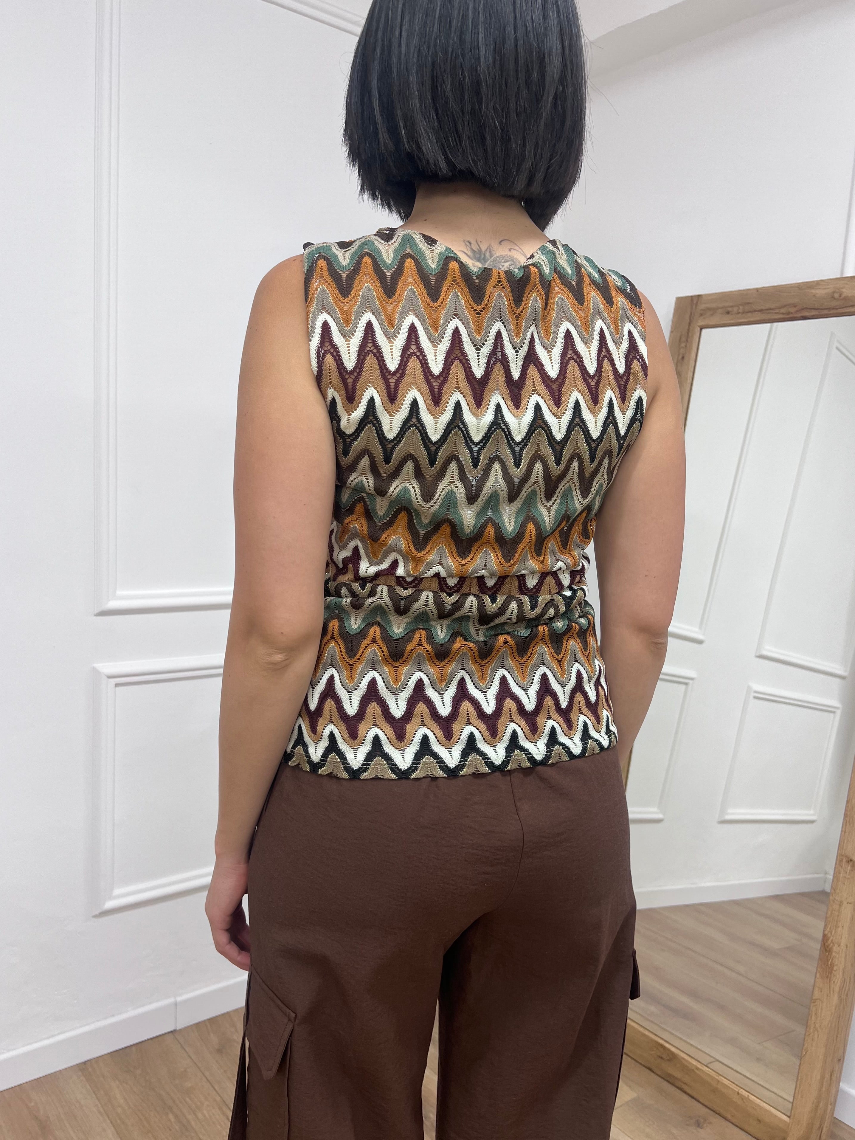 TOP CROCHET SCOLLO INCROCIO MISSONI SUSY MIX