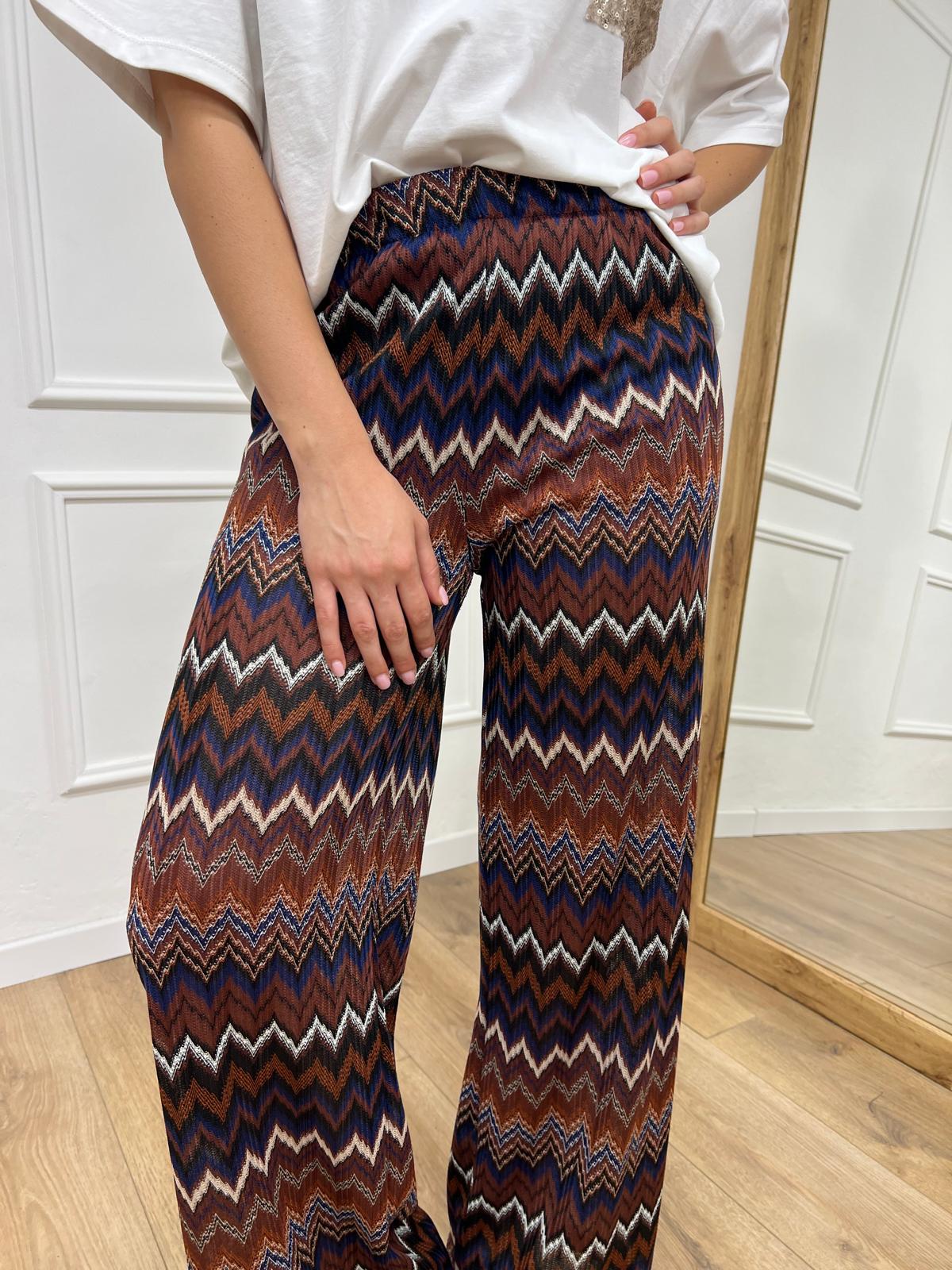PANTALONE CROCHET FULL LENGHT SANNIE BLU SUSY MIX