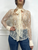BLUSA PIZZO FIOCCO SULEIMA CREMA SUSY MIX