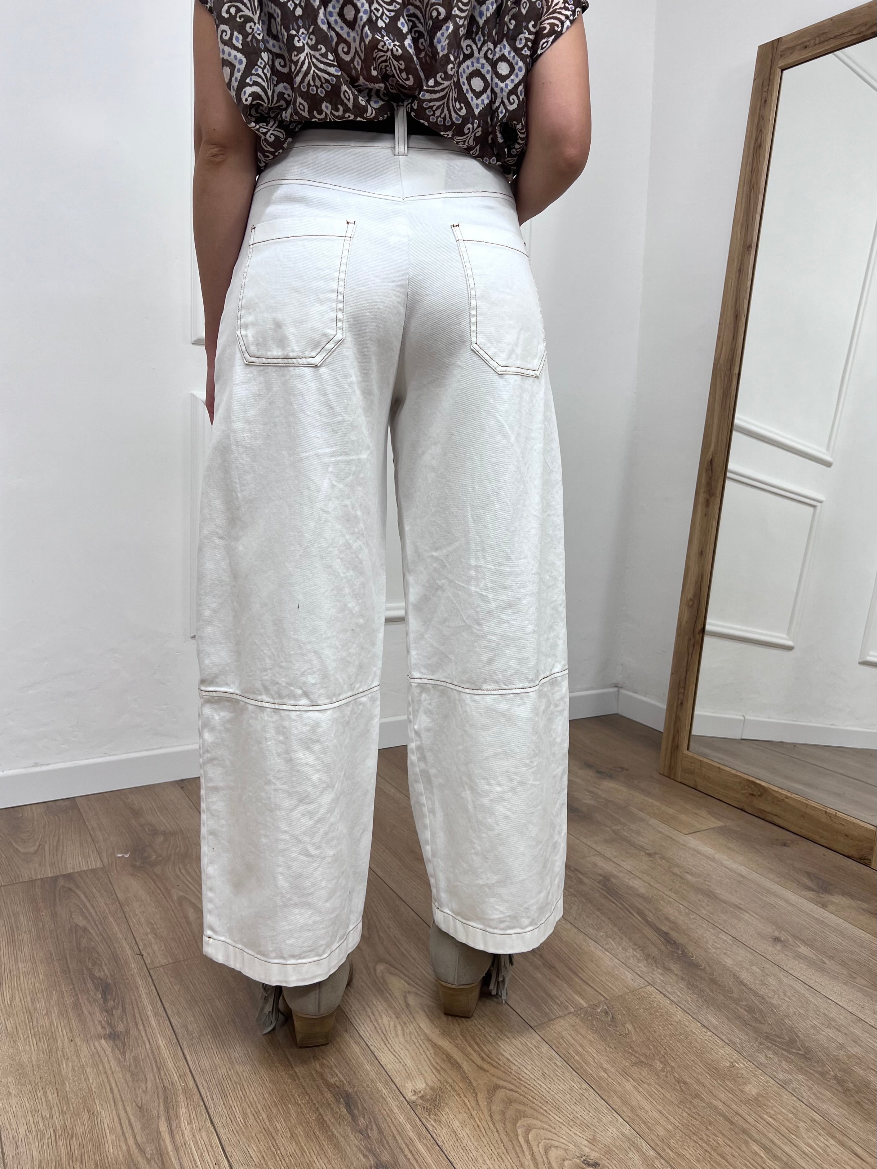 PANTALONE DENIM BULL OSAKA BIANCO SUSY MIX