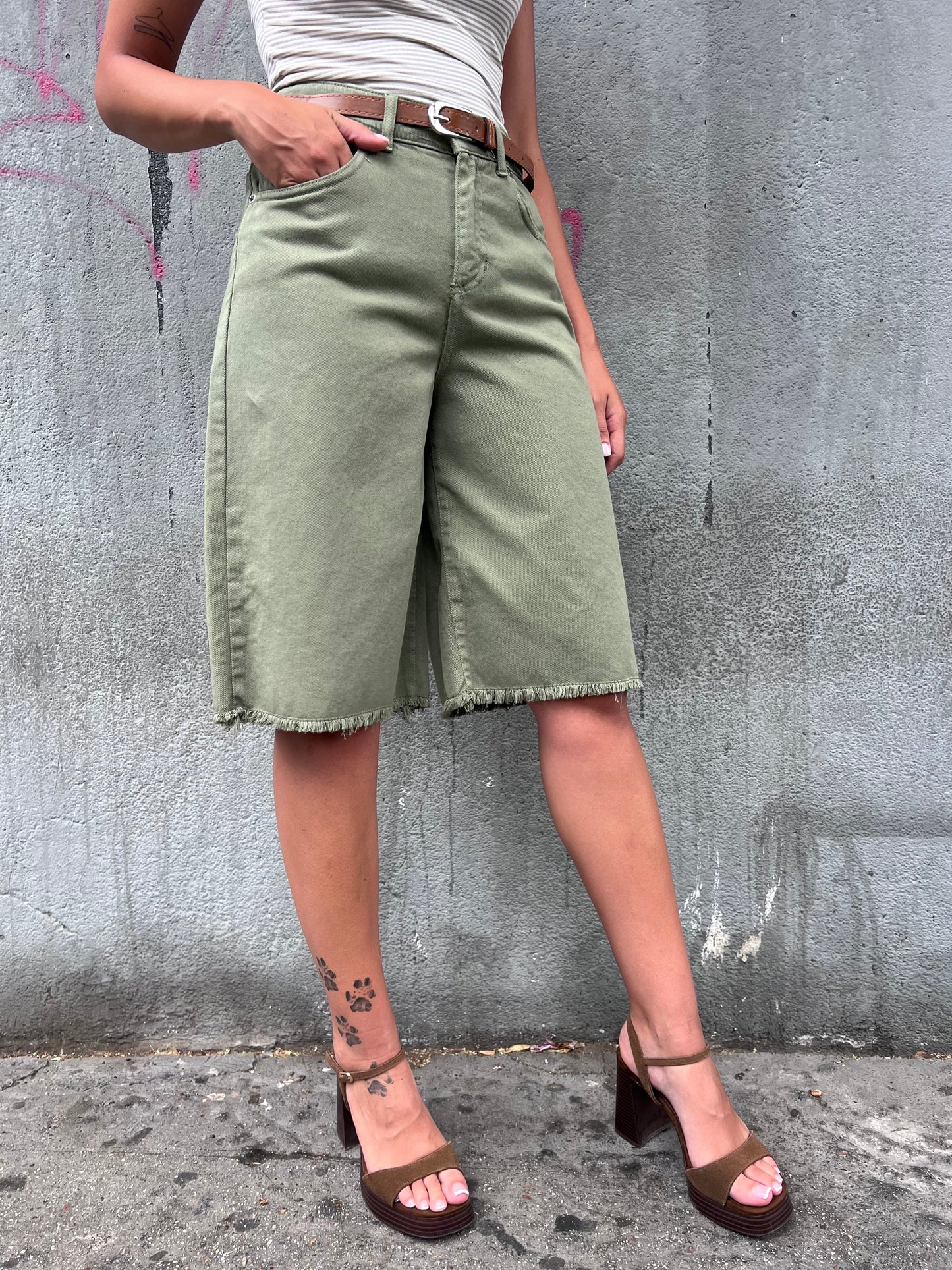 SUSY MIX BERMUDA RELA DENIM CATERINA VERDE