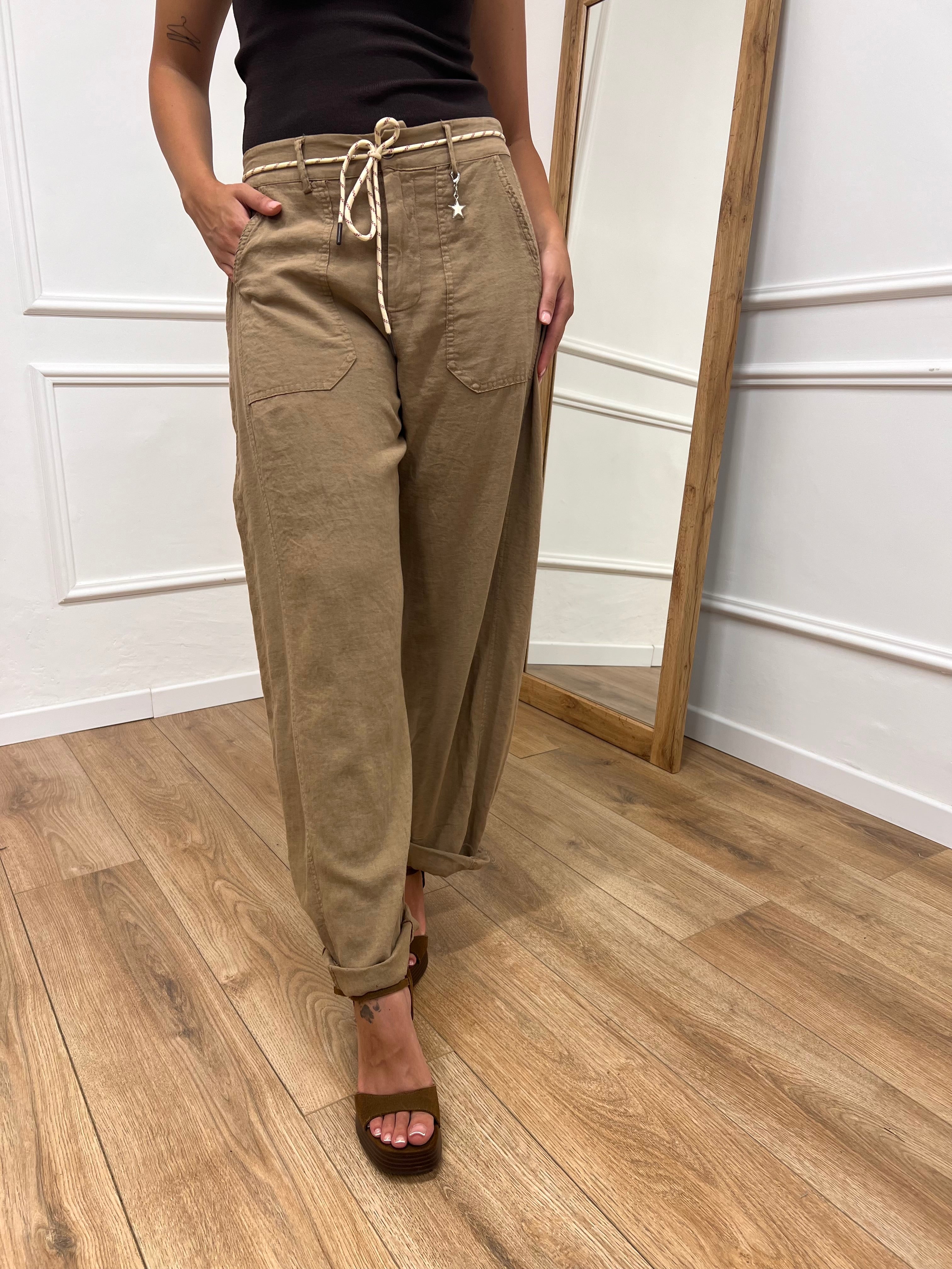 PANTALONE BALLON STELLINA LINO SABBIA SUSY MIX