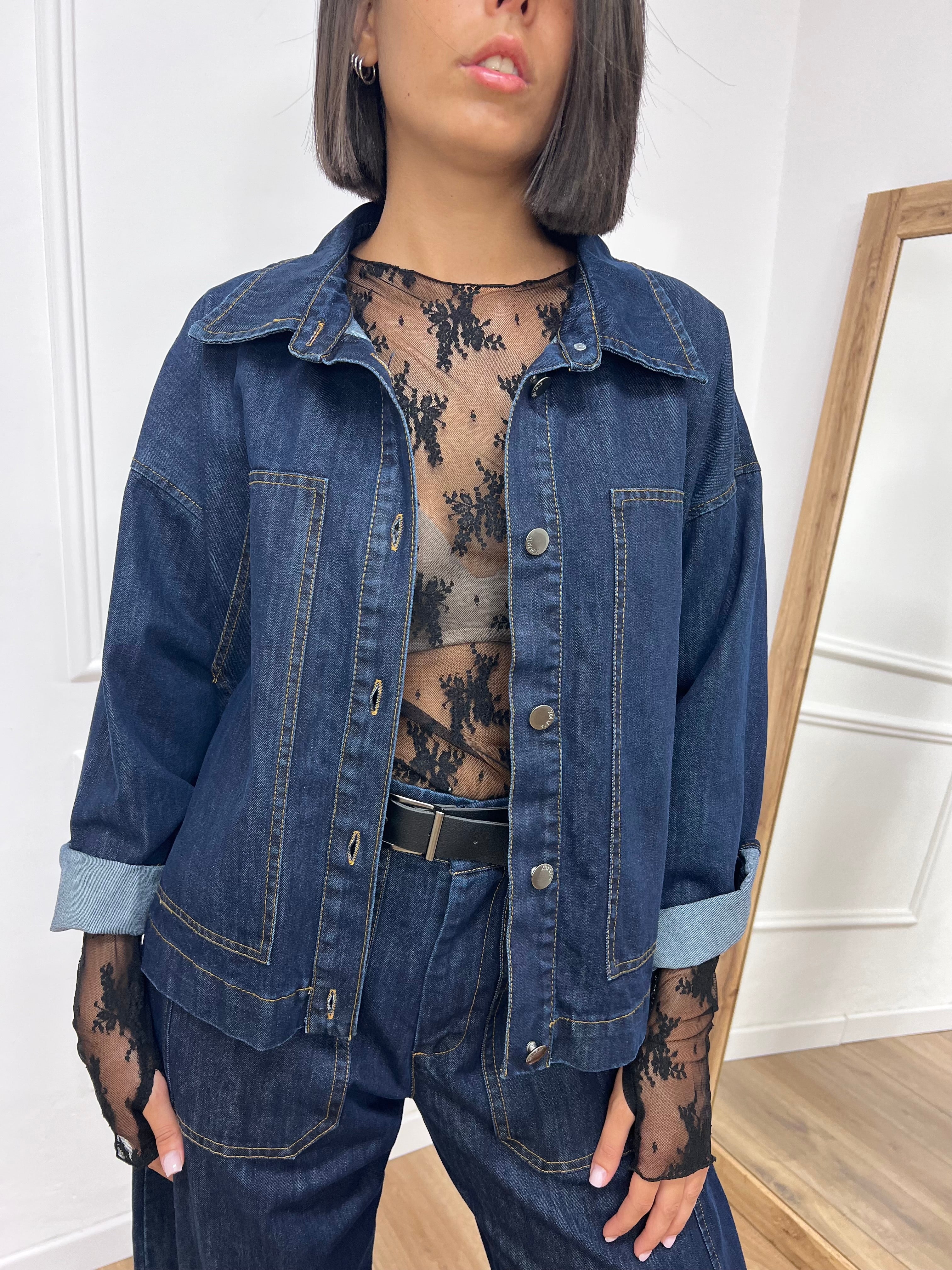 GIUBBINO DENIM SCATOLA BLU ZERO SUSY MIX