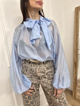 BLUSA CON FIOCCO BARBARA CIELO SUSY MIX
