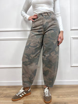 SUSY MIX PANTALONE OVETTO CAMOUFLAGE MILITARE