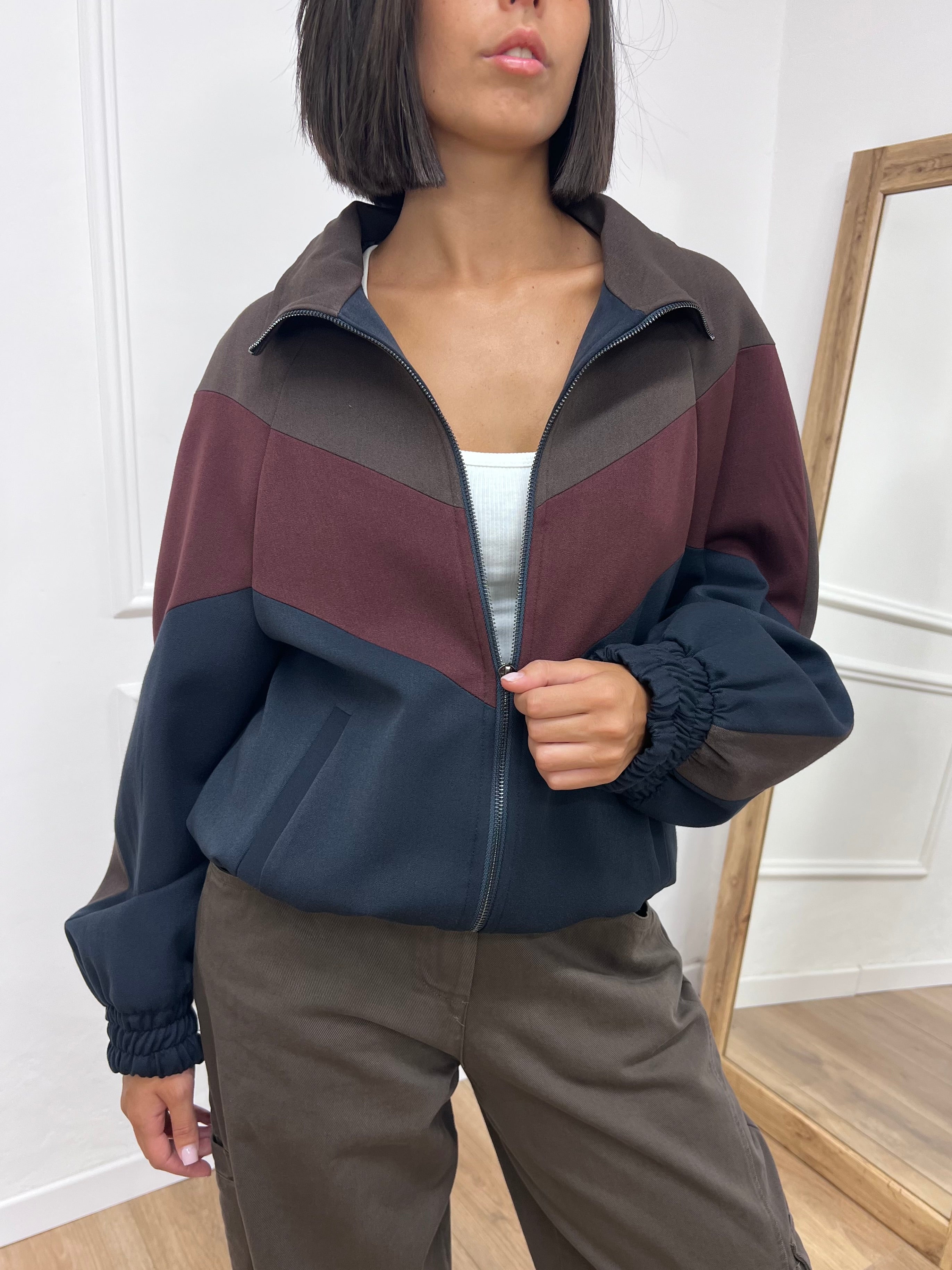 GIUBBINO BOMBER CHEVRON ASPEN MORO SUSY MIX