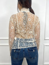 BLUSA PIZZO FIOCCO SULEIMA CREMA SUSY MIX