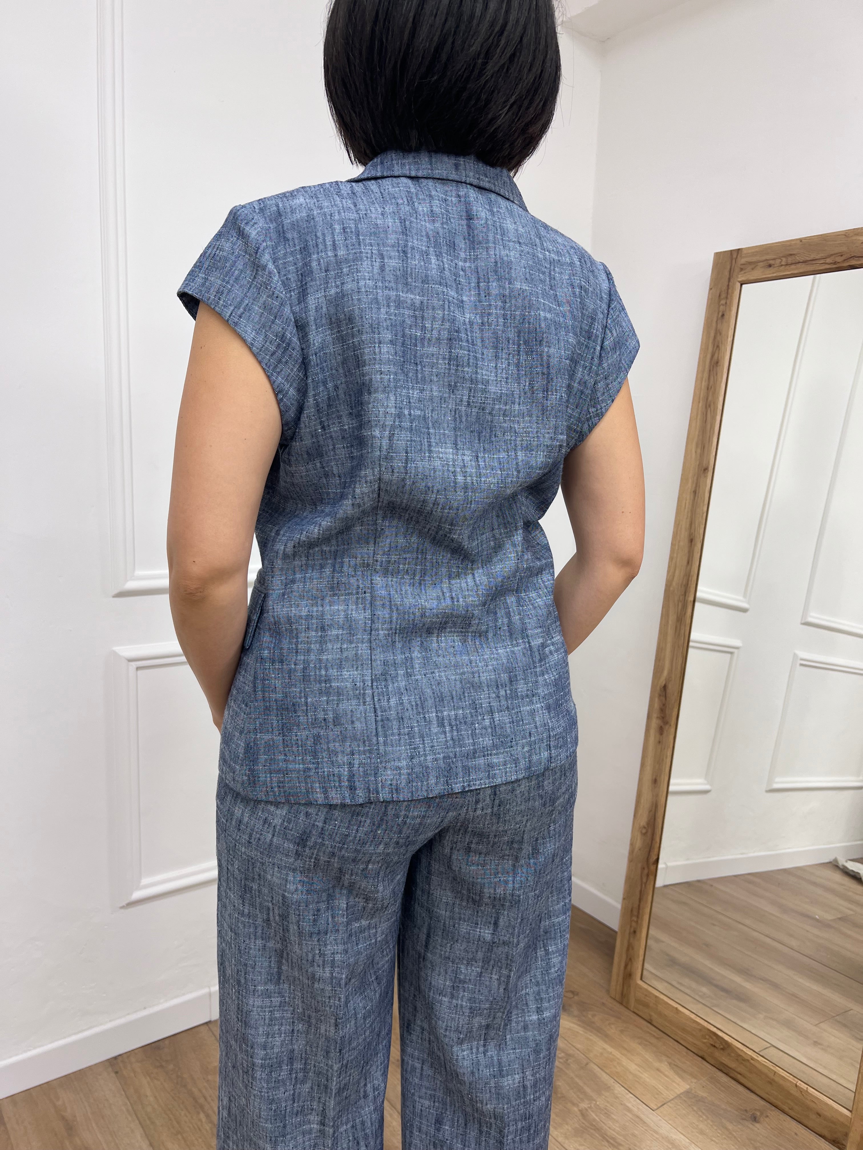 GIACCA M/ALETTA AVVITATA BOTTONI NORA DENIM MOTEL