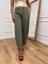 PANTALONE BALLON STELLINA LINO MILITARE SUSY MIX