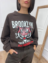 FELPA GIROCOLLO TIGER “BROOKLYN” MORO SUSY MIX