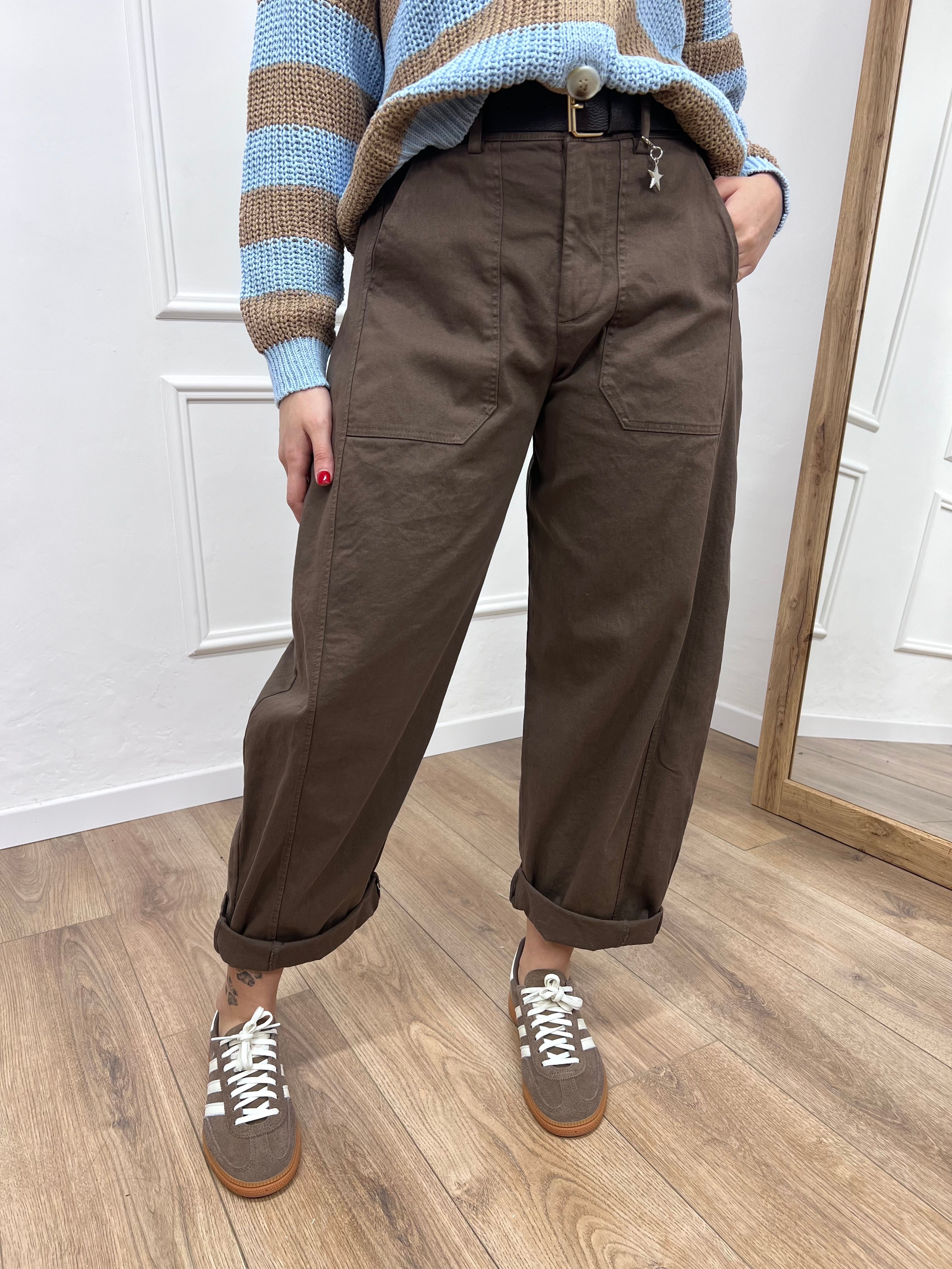 PANTALONE COTONE BALLON  STELLINA MORO SUSY MIX